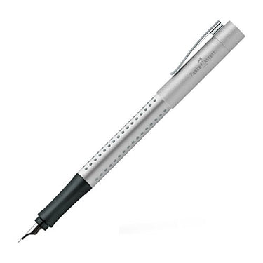 FABER-CASTELL 140992 - Füller Grip 2011, Feder EF, Silber, 1 Stück im Sale